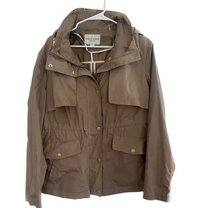 Cole Haan khaki raincoat size XL